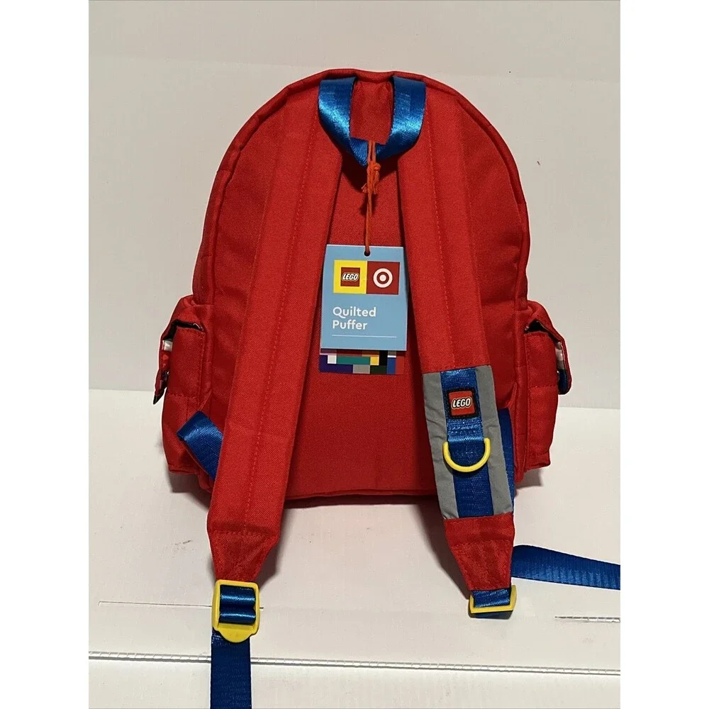 Lego Bag Backpack School Bookbag Quilted Puffer  Limited Edition